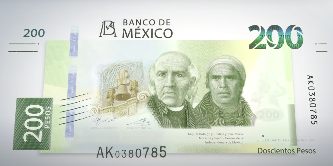 Con billete de 200 Banxico conmemora 30 años de autonomía