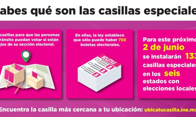 ¿Puedo votar en otro estado? Sí, hay casillas especiales