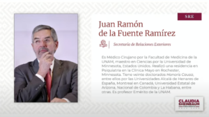 uan Ramón de la Fuente Secretario de Relaciones Exteriores 