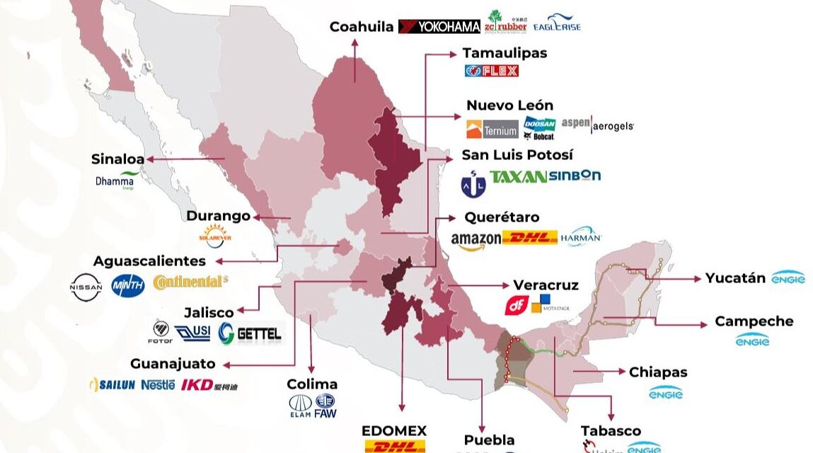 Anuncios de inversión en México superan los 48 mil mdd