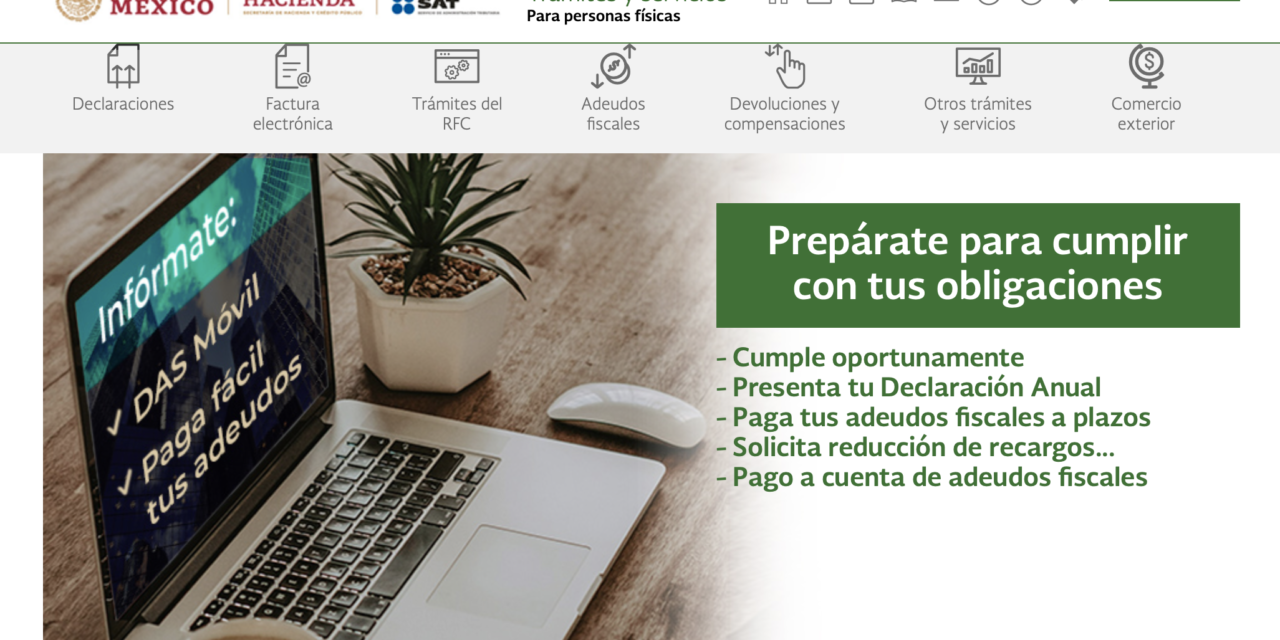 Plataforma del SAT presenta fallas, alerta el IMCP