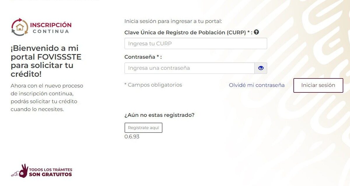 Ya puedes pedir un crédito al Fovissste por internet