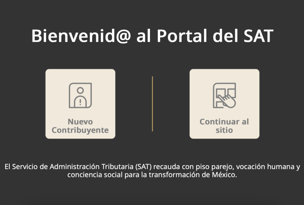 nuevo portal SAT