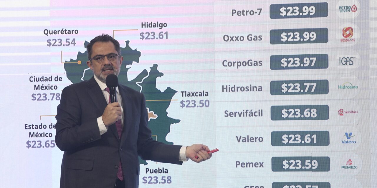 Precio de la gasolina regular continúa a la baja