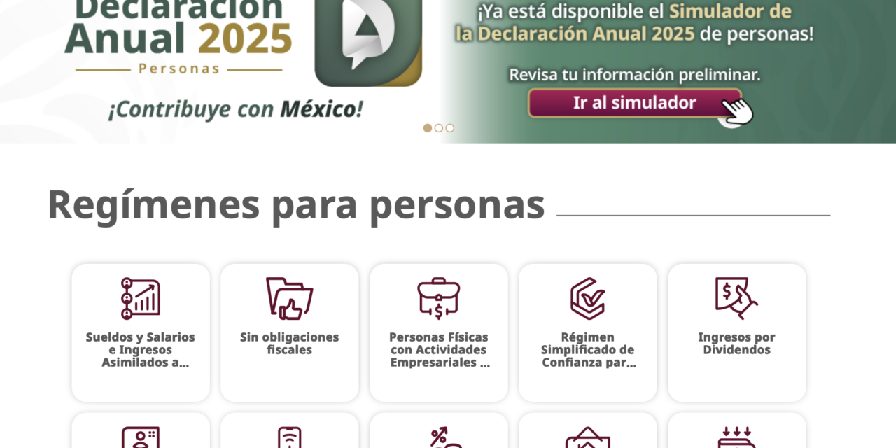 Nuevo simulador para la Declaración Anual 2025 de personas físicas