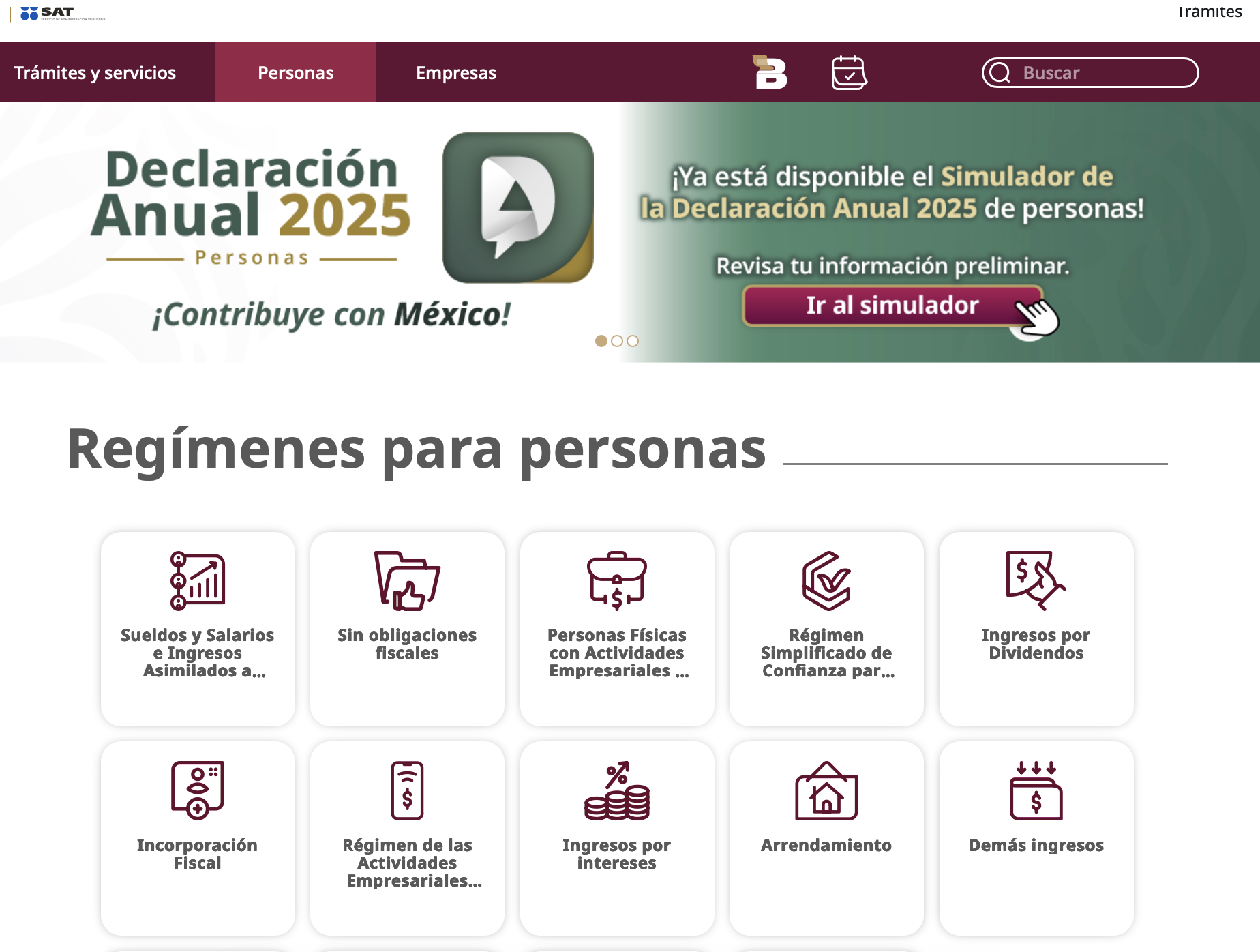 Nuevo simulador para la Declaración Anual 2025 de personas físicas ...