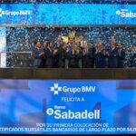 Banco Sabadell celebra campanazo en la BMV tras exitosa colocación