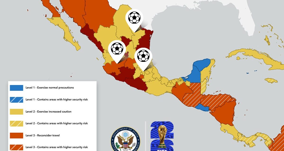 EU emite alerta para viajar a México