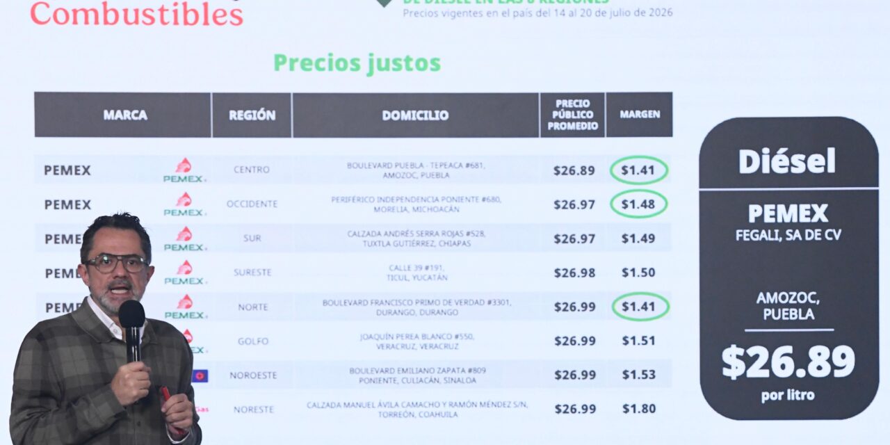 Cumple 84% de gasolineras con tope al diésel