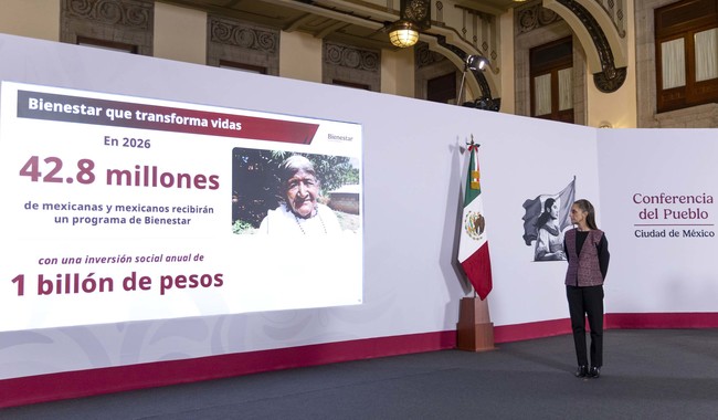 Programas sociales reactivan el consumo interno: Sheinbaum