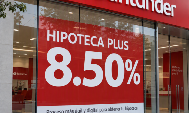 Santander reduce su tasa hipotecaria a 8.50%, la mejor del mercado