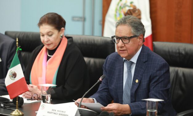 Higinio Martínez urge reactivar interparlamentarias con EU, Canadá y Cuba